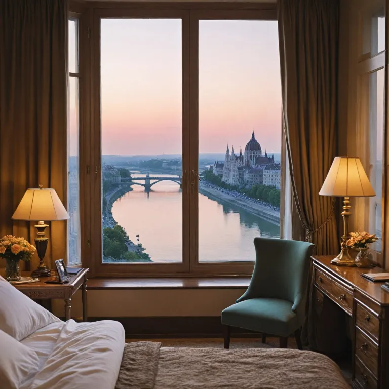 Experience the elegance of a luxury hotel with river view in Budapest